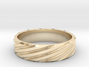 Dynamic Band All sizes, multisize in 14k Gold Plated Brass: 11.5 / 65.25