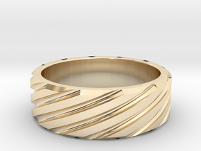Dynamic Band All sizes, multisize in 14k Gold Plated Brass: 5 / 49