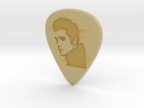 Guitar Pick_Elvis in Tan Fine Detail Plastic