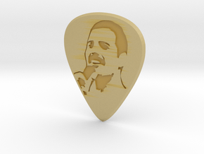 Guitar Pick_Freddie in Tan Fine Detail Plastic