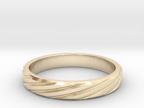 Dynamic women Band All sizes, multisize in 14k Gold Plated Brass: 5 / 49