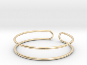 Minimal open wire ring All sizes, multisize in 9K Yellow Gold : 13 / 69
