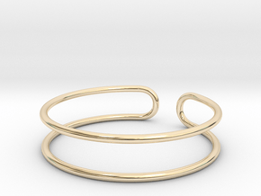 Minimal open wire ring All sizes, multisize in 9K Yellow Gold : 9 / 59