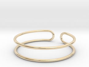 Minimal open wire ring All sizes, multisize in 9K Yellow Gold : 10 / 61.5