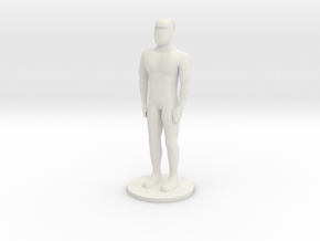Humanoid Robot Gort Likeness 8.5 inch in White Natural TPE (SLS)