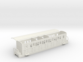 Ffestiniog Rly compartment comp coach NO.16 in White Natural Versatile Plastic