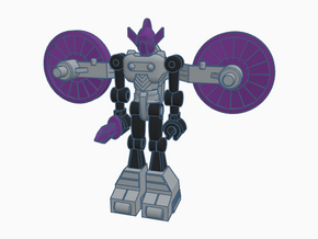 Acroyear Reaper Micronauts Figure  in Purple Processed Versatile Plastic