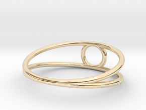 Minimal wire ring All sizes, multisize in 14k Gold Plated Brass: 5 / 49