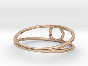 Minimal wire ring All sizes, multisize in 9K Rose Gold : 5 / 49