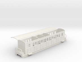Ffestiniog Rly compartment comp coach NO.15 or 16 in White Natural Versatile Plastic
