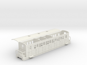 Ffestiniog Rly compartment comp coach NO.15 in White Natural Versatile Plastic