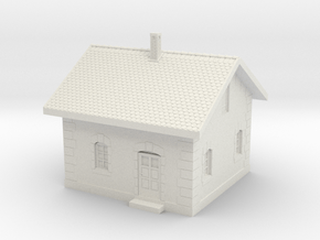 1/120th (TT) scale MAV guard house in White Natural Versatile Plastic