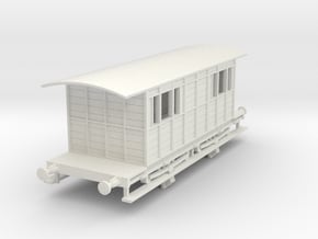 0-87-wotten-tramway-met-coach in White Natural Versatile Plastic