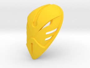 Kanohi Inu Mask of confusion Proto Mata Mask in Yellow Smooth Versatile Plastic