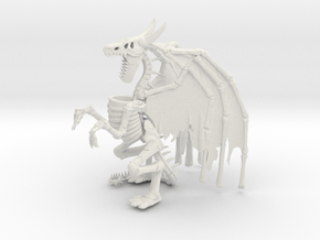 Undead Dragon in White Natural Versatile Plastic