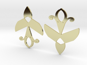 Doves in 18k Gold Plated Brass