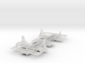 MDC End Platforms 2 - 1980s ACF Style in Clear Ultra Fine Detail Plastic