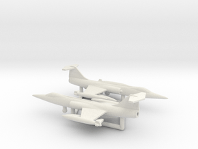 Lockheed F-104C Starfighter in White Natural Versatile Plastic: 6mm