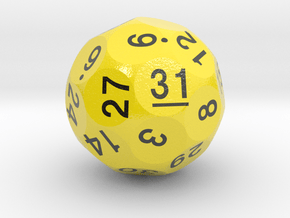 d31 Optimal Packing Sphere Dice in Smooth Full Color Nylon 12 (MJF)