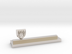 Knife holder with shield and coat of arms in Platinum