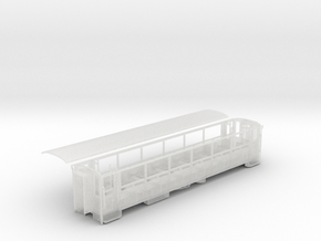 Welsh Highland Rly Semi open coach NO.2021/2 in Clear Ultra Fine Detail Plastic