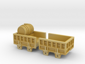 N Gauge LMR Twin Sisters Tenders Scratch Aid in Tan Fine Detail Plastic