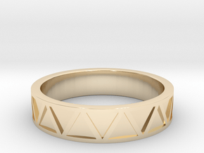 Pueblo band All sizes, multisize in 14k Gold Plated Brass: 5 / 49