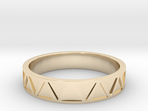 Pueblo band All sizes, multisize in 14K Yellow Gold: 7.5 / 55.5