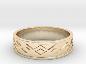 Tolteca Band All sizes, multisize in 9K Yellow Gold : 10 / 61.5