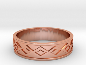 Tolteca Band All sizes, multisize in Polished Copper: 11 / 64
