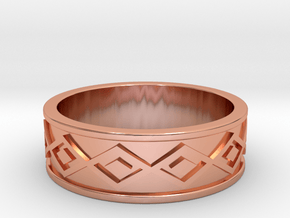 Tolteca Band All sizes, multisize in Polished Copper: 6 / 51.5