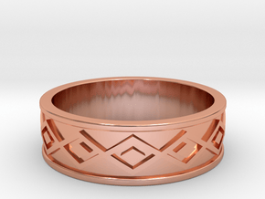 Tolteca Band All sizes, multisize in Polished Copper: 7 / 54
