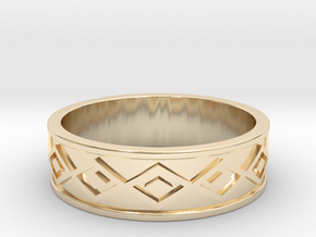 Tolteca Band All sizes, multisize in 9K Yellow Gold : 8 / 56.75