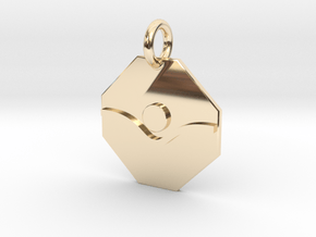 Pendant Einstein Field Equation B in 9K Yellow Gold 