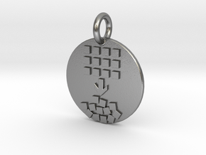 Pendant Entropy C in Natural Silver