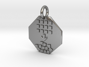 Pendant Entropy B in Natural Silver