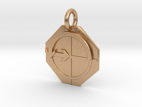 Pendant Euler's Identity B in Natural Bronze