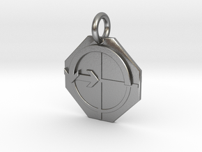 Pendant Euler's Identity B in Natural Silver