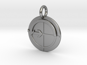 Pendant Euler's Identity C in Natural Silver
