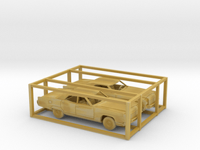 1/160 1971 Lincoln Continental 2 Car Set Kit in Tan Fine Detail Plastic