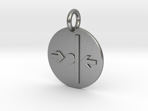 Pendant Newton's Third Law C in Natural Silver