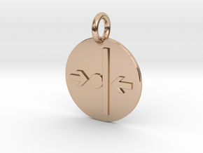 Pendant Newton's Third Law C in 9K Rose Gold 