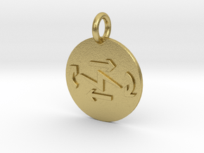 Pendant Thermodynamics First Law C in Natural Brass