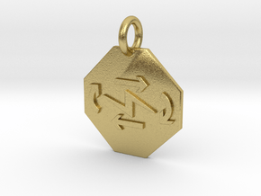Pendant Thermodynamics First Law B in Natural Brass
