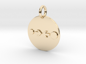 Pendant Newton's Law Of Gravitation C in 14k Gold Plated Brass