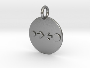 Pendant Newton's Law Of Gravitation C in Natural Silver