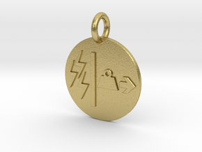 Pendant Mass Energy Equivalence C in Natural Brass