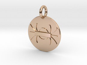 Pendant Gauss’s Law of Magnetism C in 9K Rose Gold 