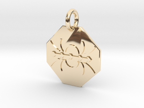 Pendant Ampères Law B in 14k Gold Plated Brass