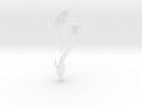 Battle-axe in Clear Ultra Fine Detail Plastic